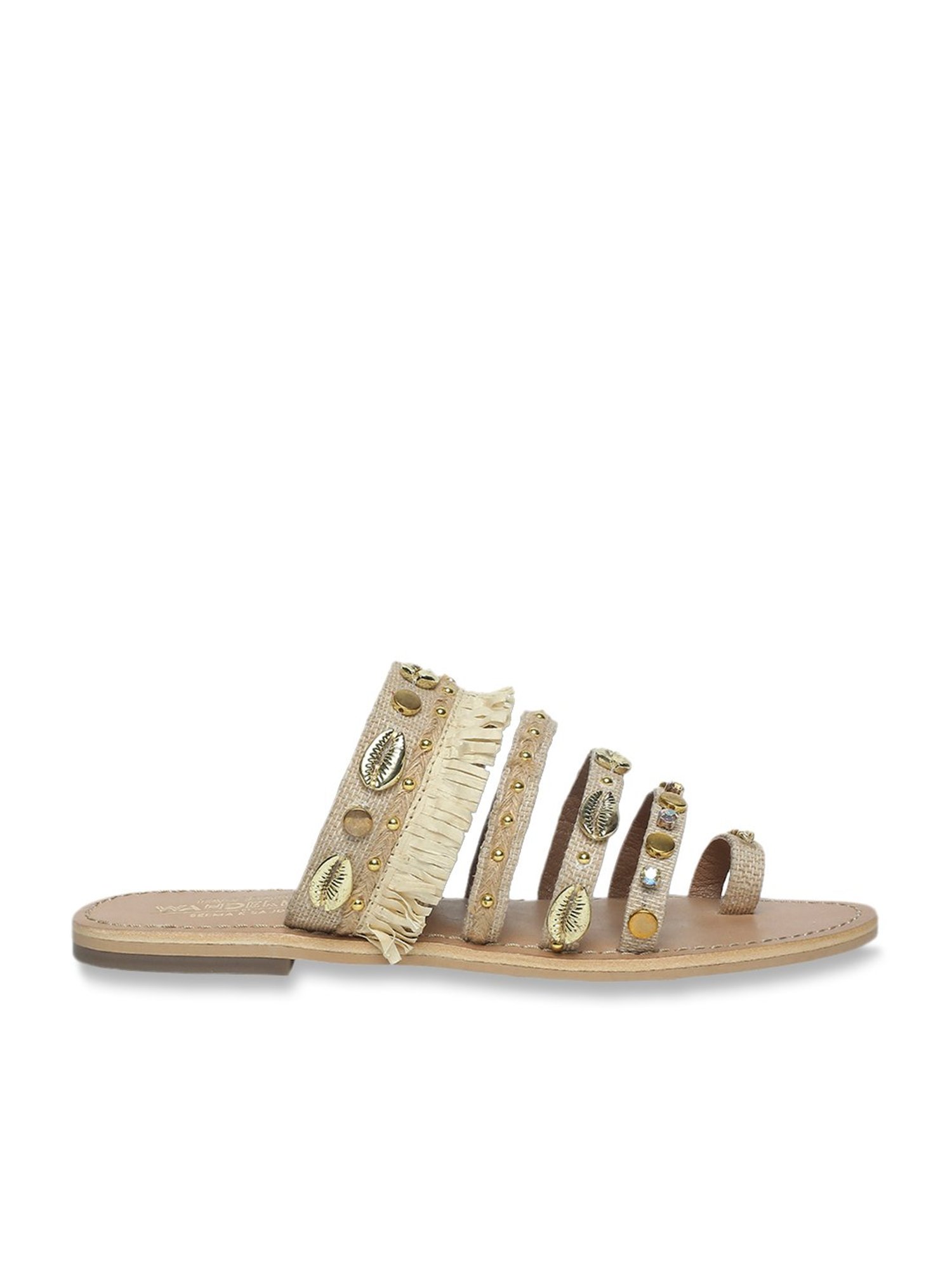 Tao Paris Women's Fez Beige Toe Ring Sandals