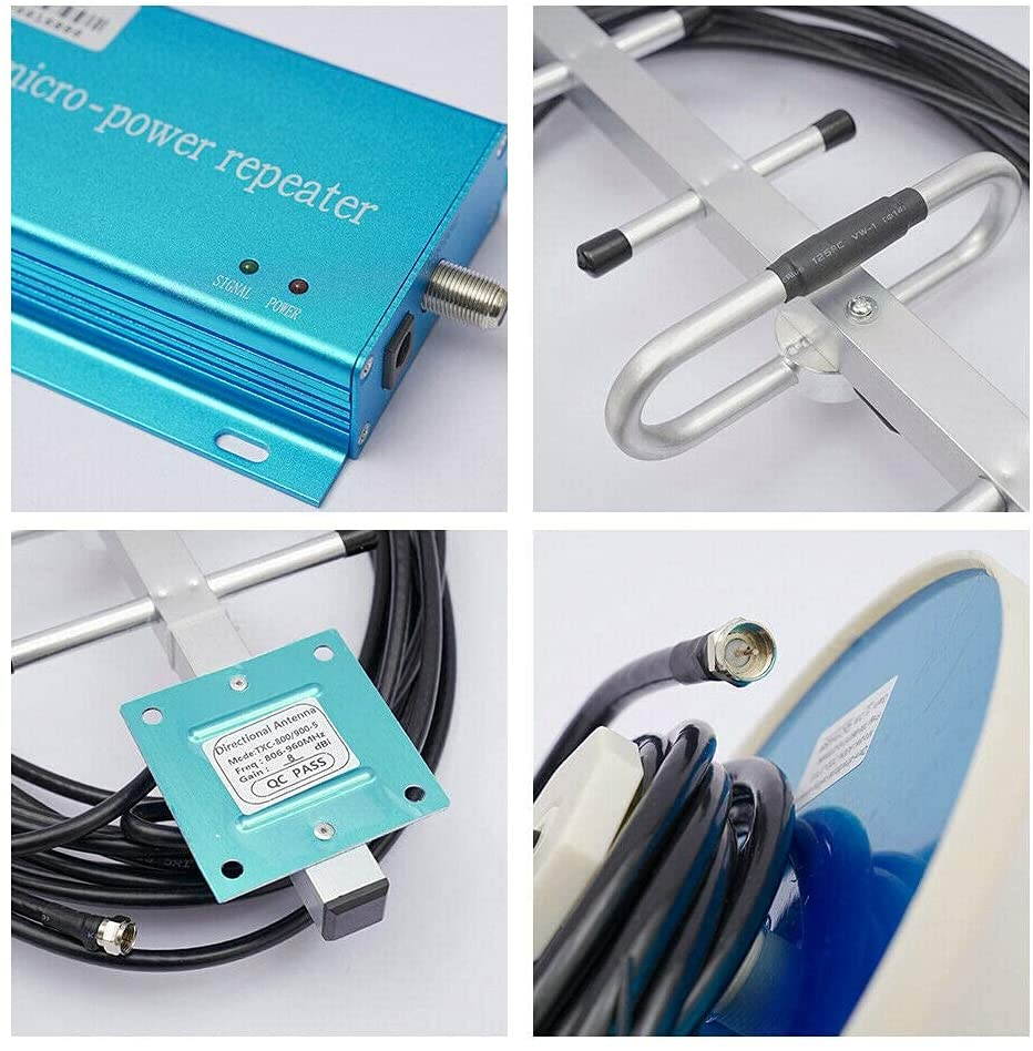 LOYALHEARTDY Cell Phone Signal Repeater Boost Amplifier Extender Kit 3G 4G CDMA 850MHz, Suitable for Home and Office, Enhance Telephone Signal Coverage