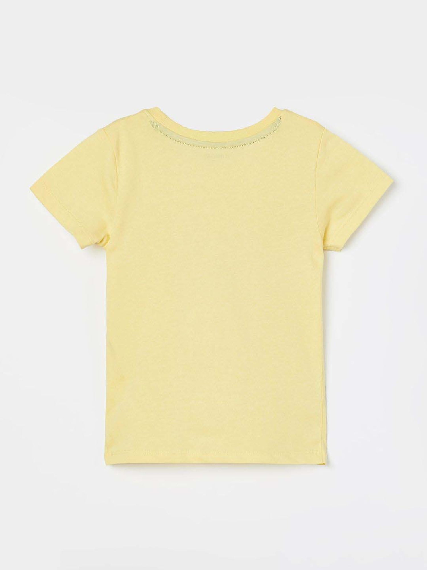 Juniors by Lifestyle Boys Yellow Cotton Graphic T Shirt