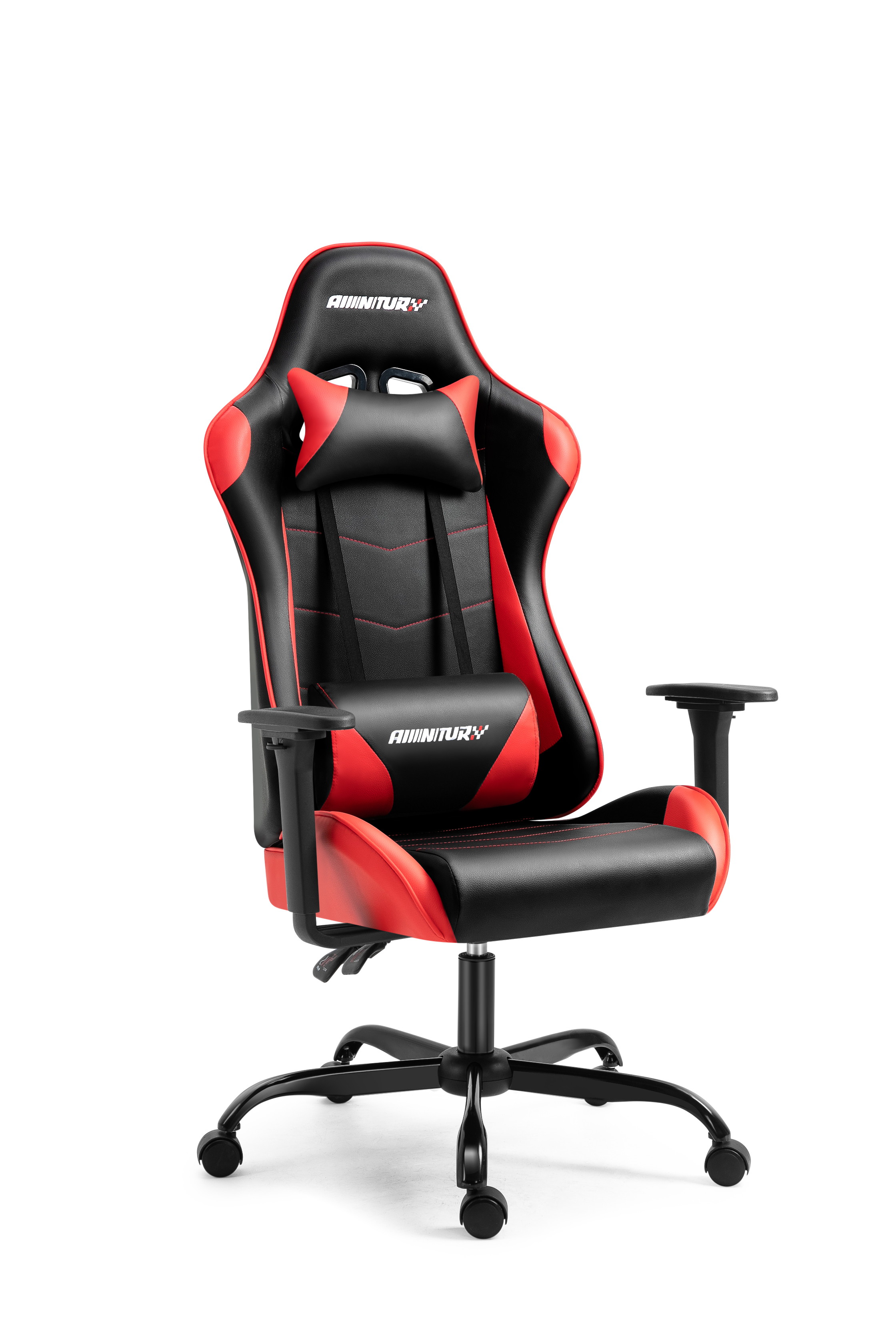 Gaming Chair, Racing Style Computer Desk Chair Padded Armrests Ergonomic Lumbar Support Adjustable Height
