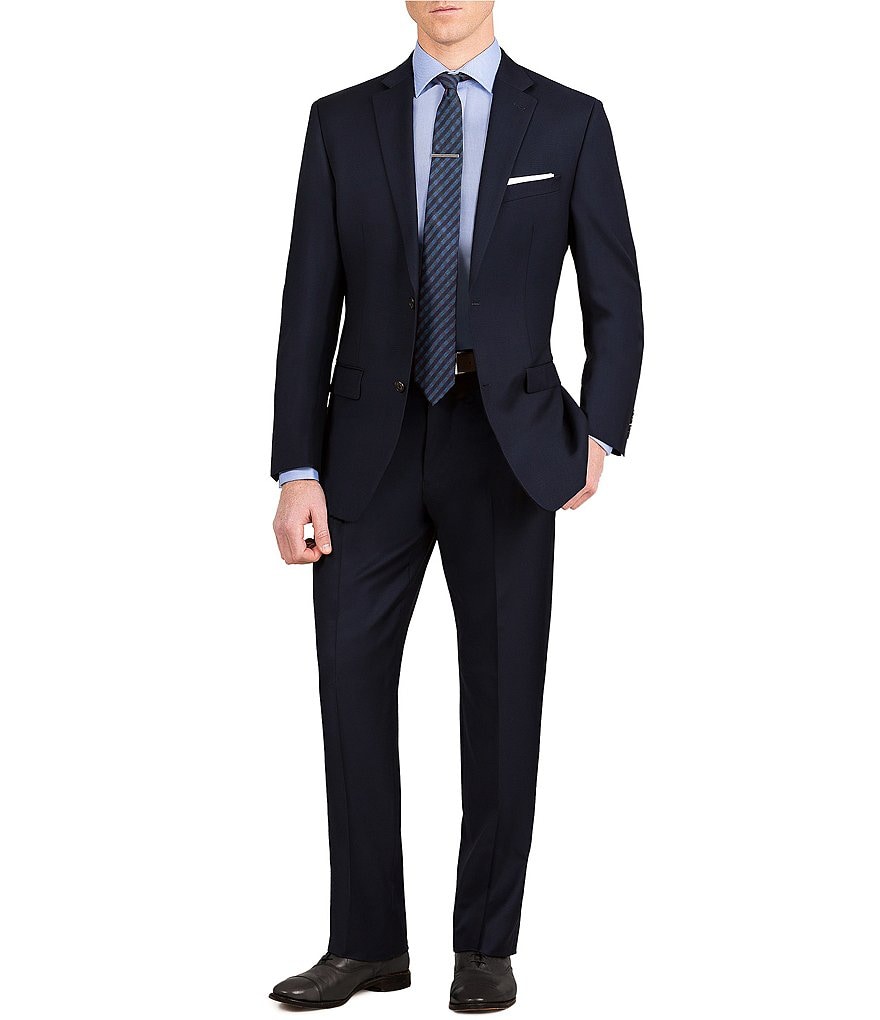 Murano Slim-Fit Solid Single-Breasted Wool Suit