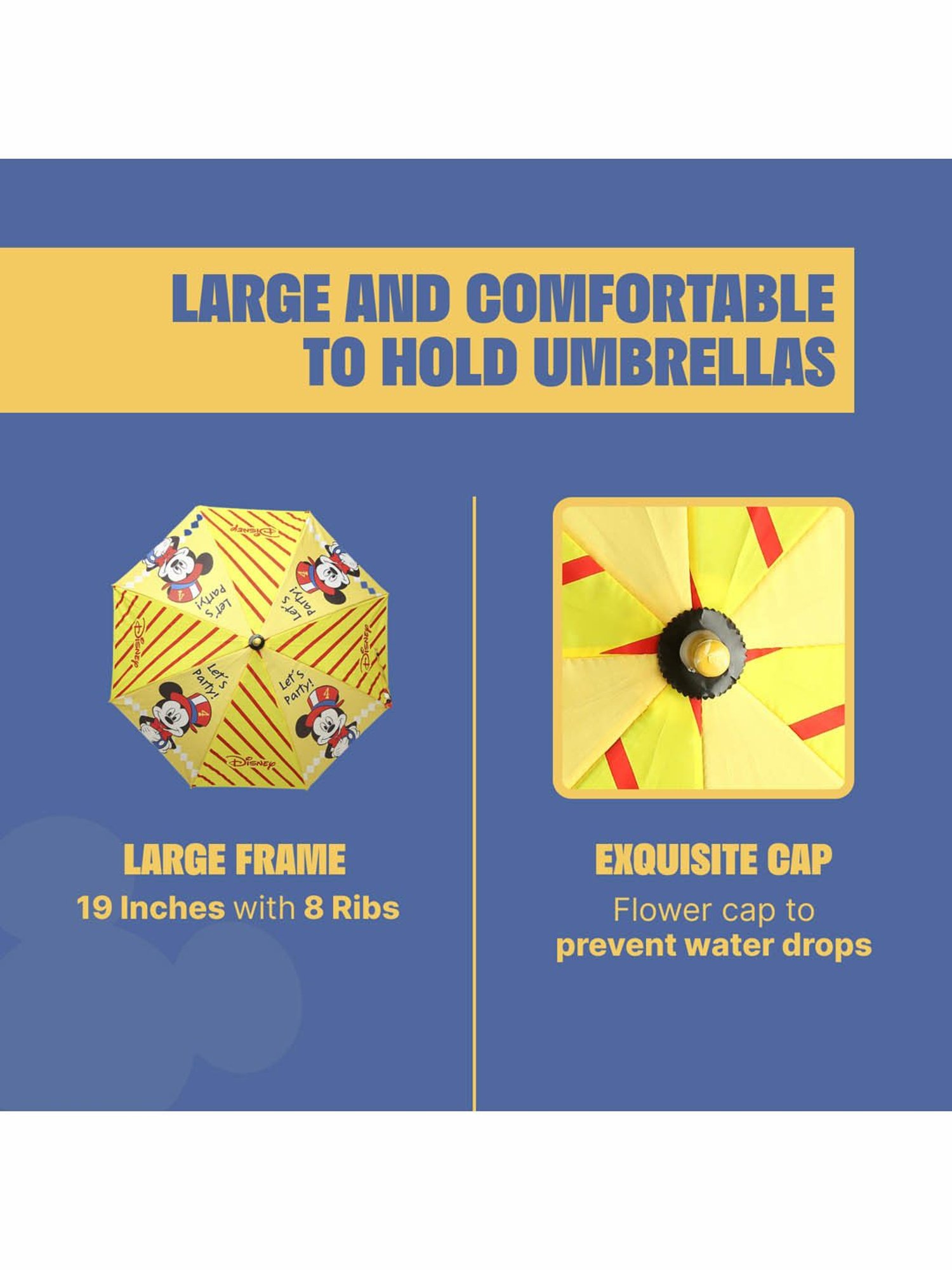 Citizen Yellow Printed Free Size Umbrella