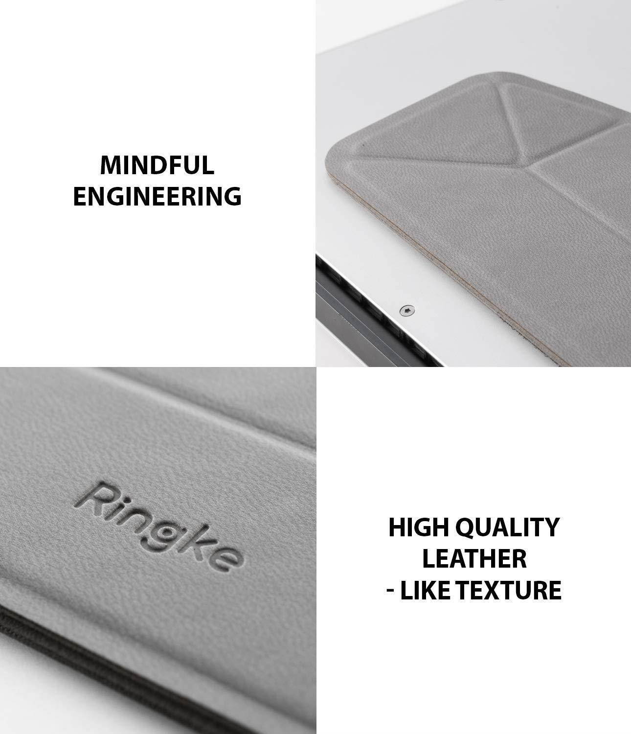 Ringke Laptop Stand [BLACK] Anti-Slide Smart Folding Portable Slim and Weightless Adhesive Stand for Laptop, iPad, Tablet, and More