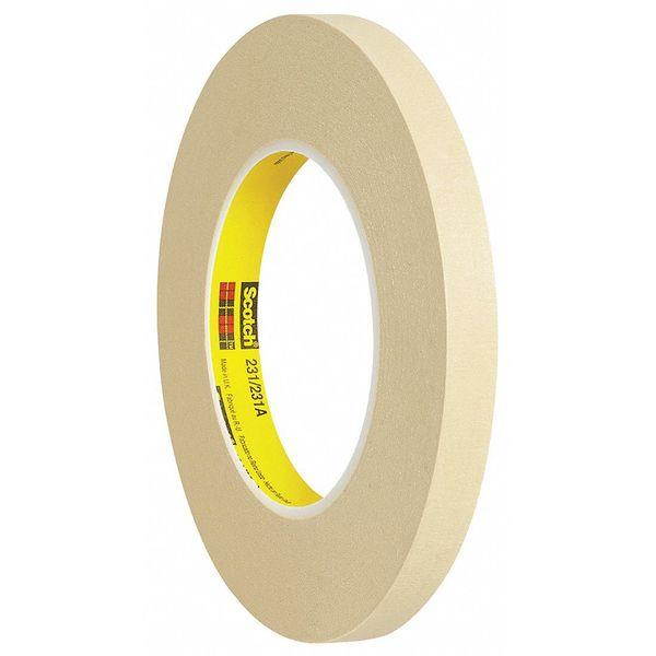 Scotch T93323112PK Masking Tape, 1/2 x 60 yd Pack of 12