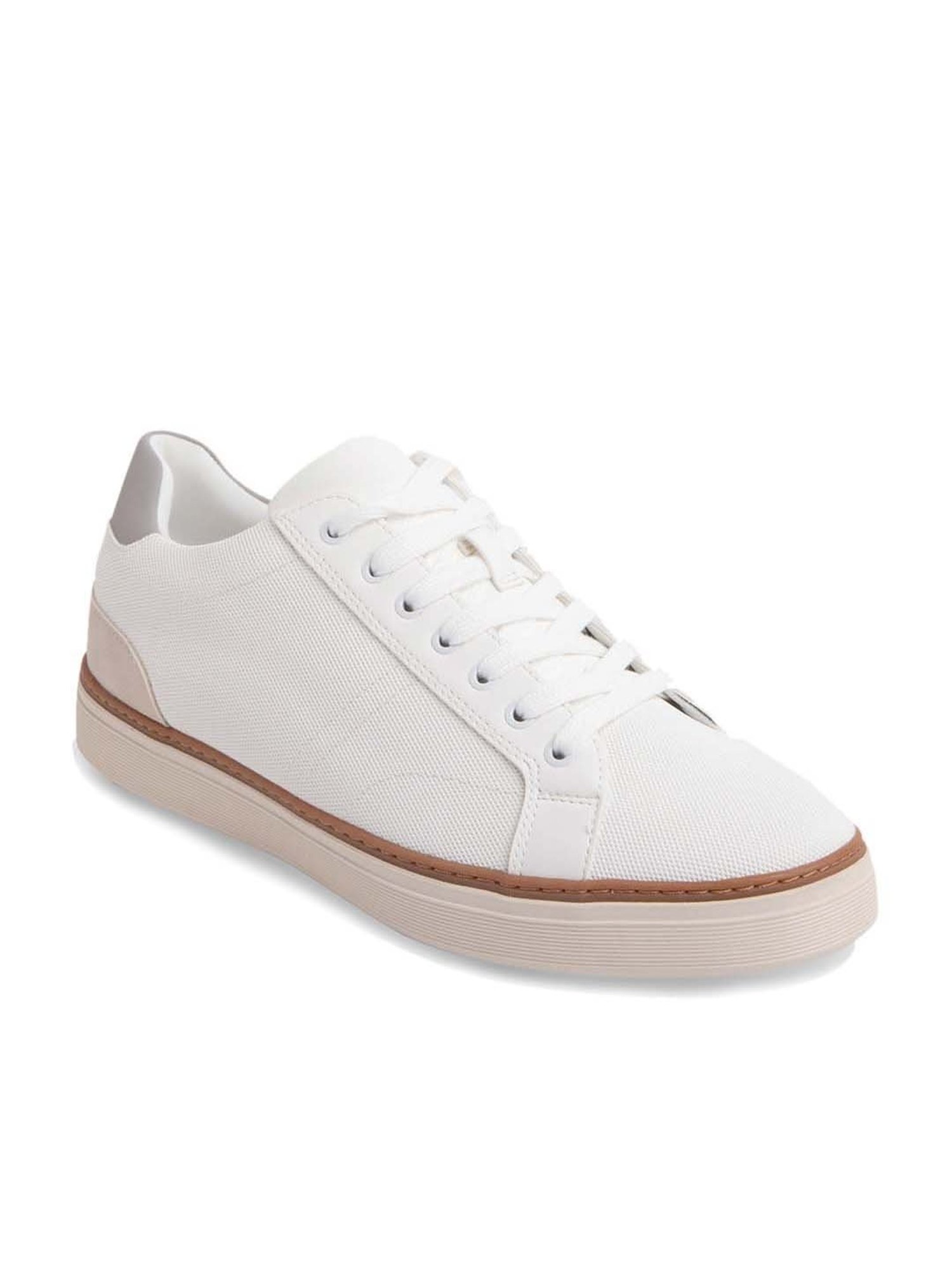 Aldo Men's White Casual Sneakers