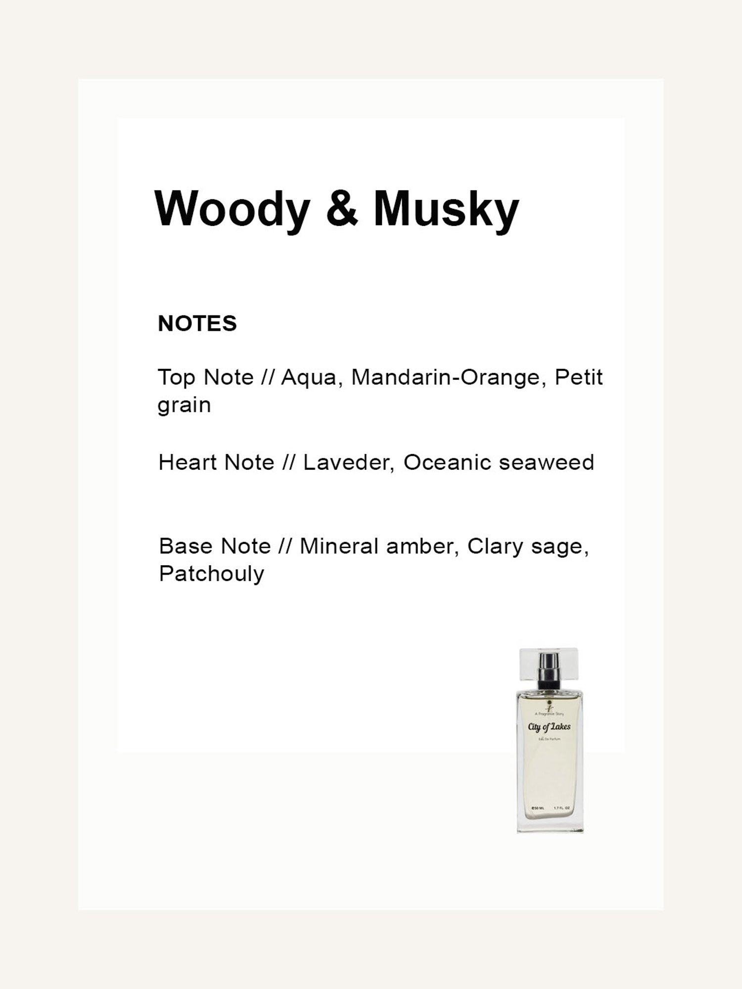 A Fragrance Story City of Lakes Eau de Parfum - 50 ml