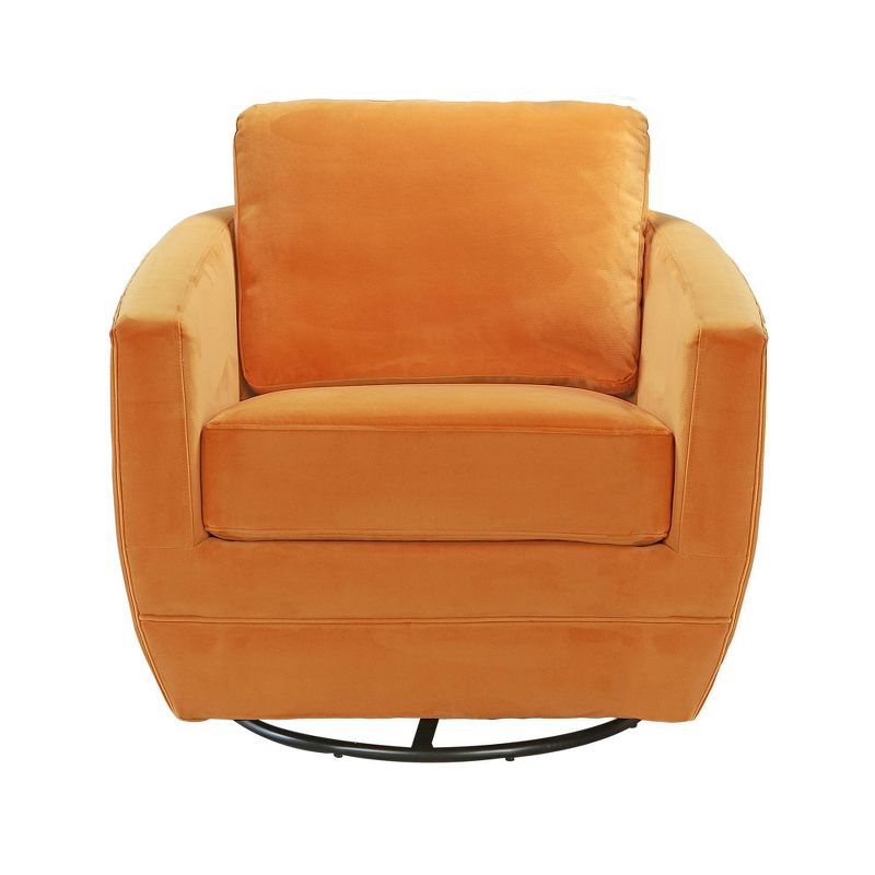 Karla Dubois Gogh Swivel Accent Chair - Marigold