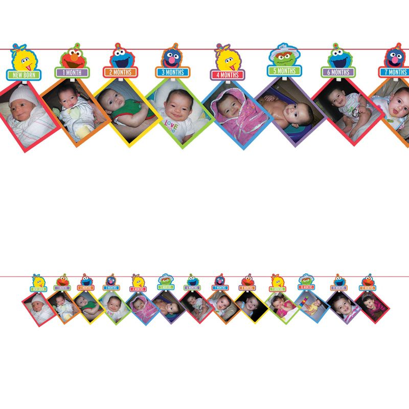 Birthday Express Sesame Street Elmo Turns One Photo Garland