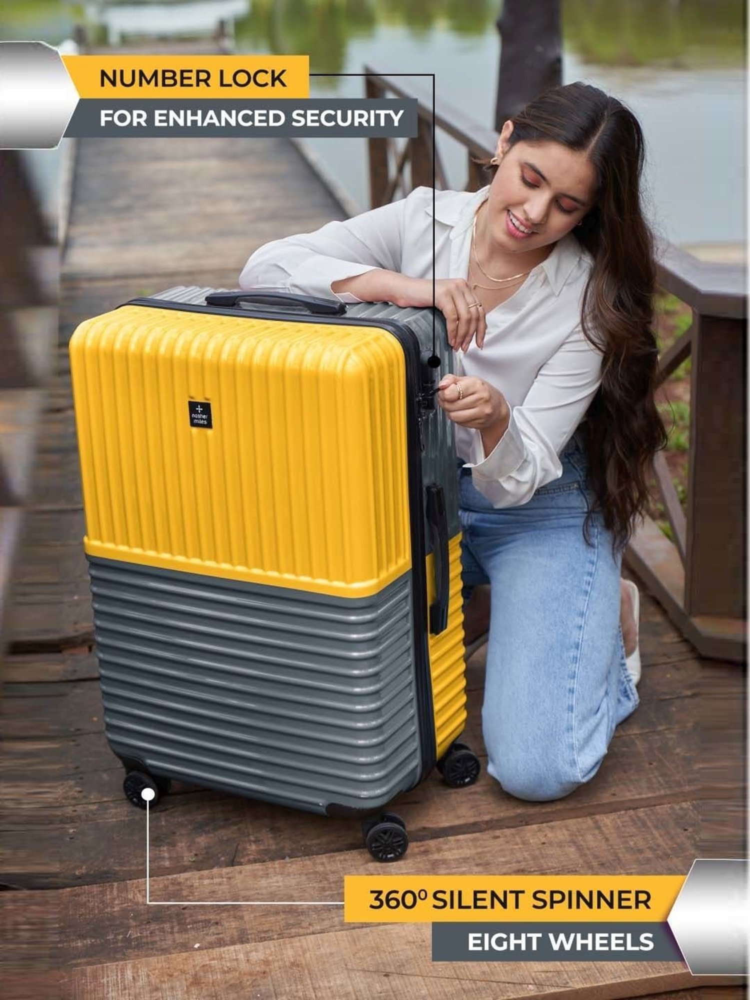 Skybags Salsa Red Solid Hard Medium Trolley Bag - 46 cm