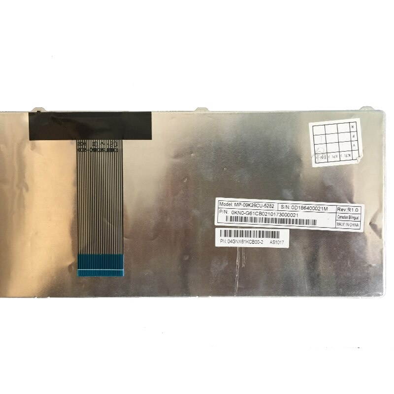 Canadian Bilingual layout laptop Keyboard for ASUS u20 120IK UL20 1201 1201HA 1201T 1201N CB Black Tracking number