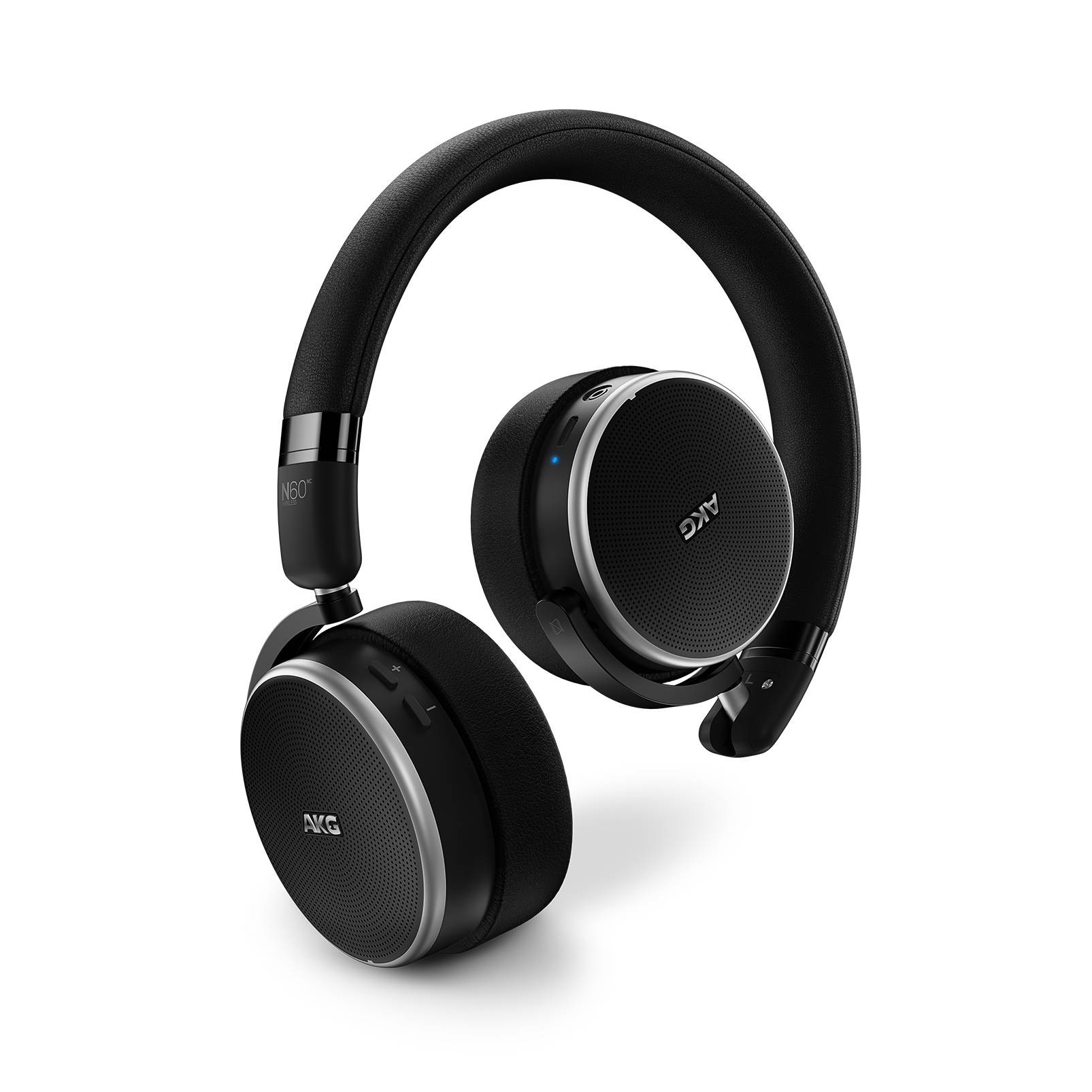 AKG N60NC On-Ear Noise-Cancelling Bluetooth Headphones with Built-In Remote and Mic (Black)