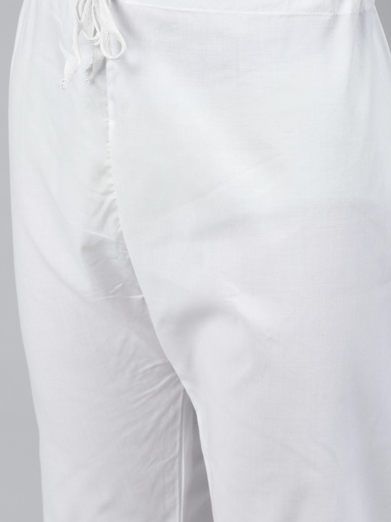 ManQ Cream Regular Fit Ethnic Wear