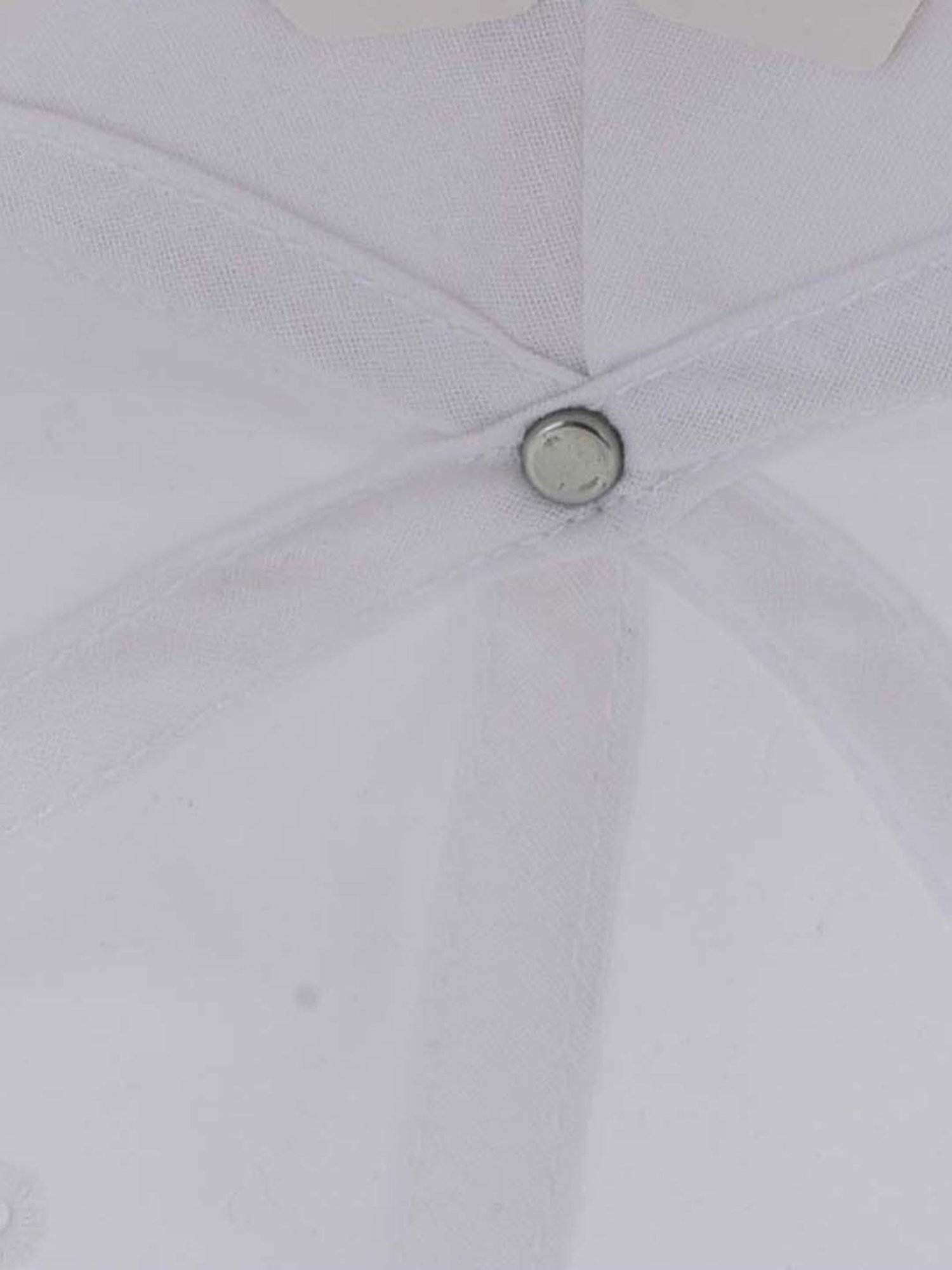 Woodland White Solid Baseball Cap