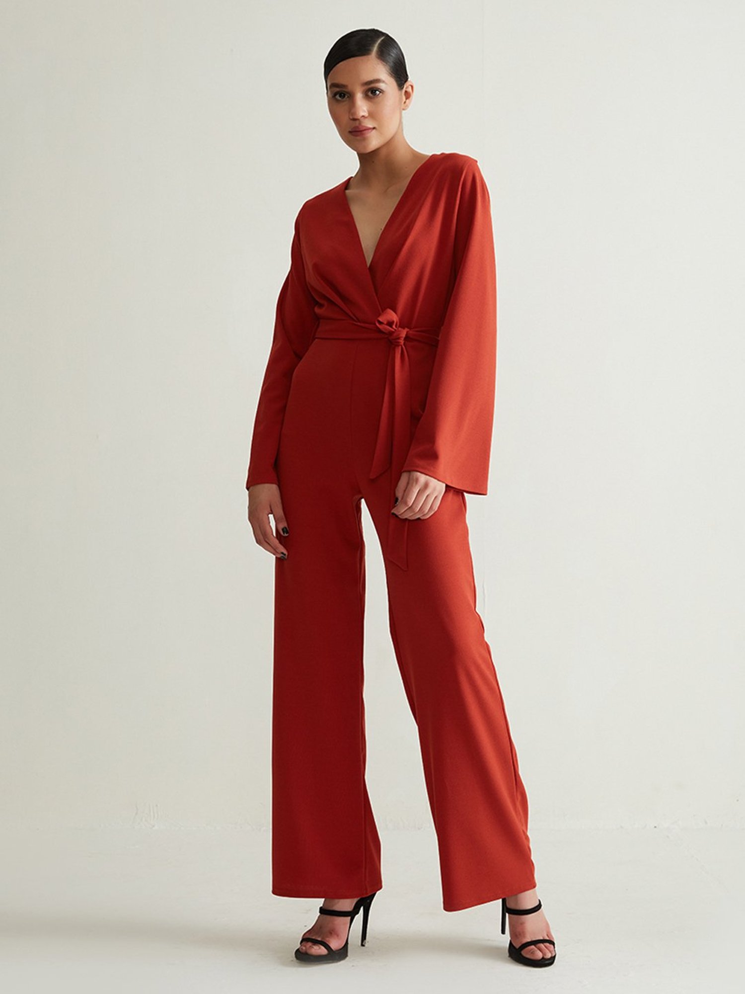 Cover Story Rust Jumpsuit