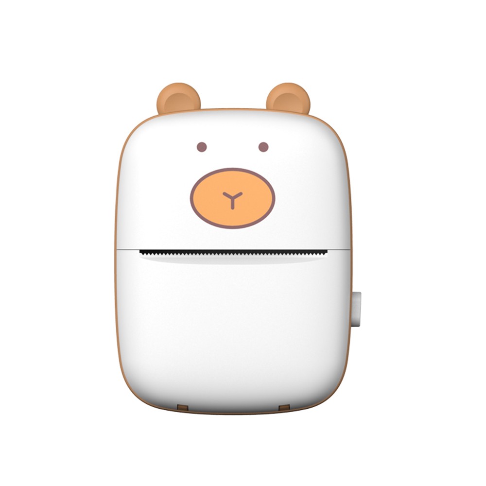 Smart Pocket Mini Printer HD Portable BT Connection Wireless Printer Pocket Cute Appearance Photo Printing Label Notes Errors Memo Thermal Printer with 3 Rolls of Printing Papers