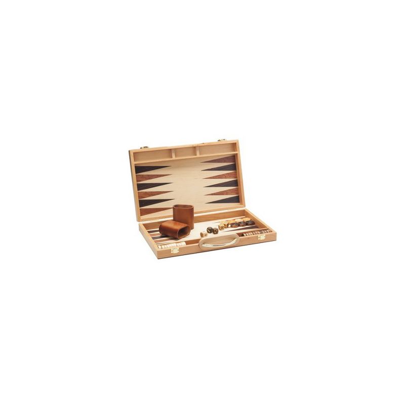 WE Games Camphor Wood Backgammon Set- 15 inch