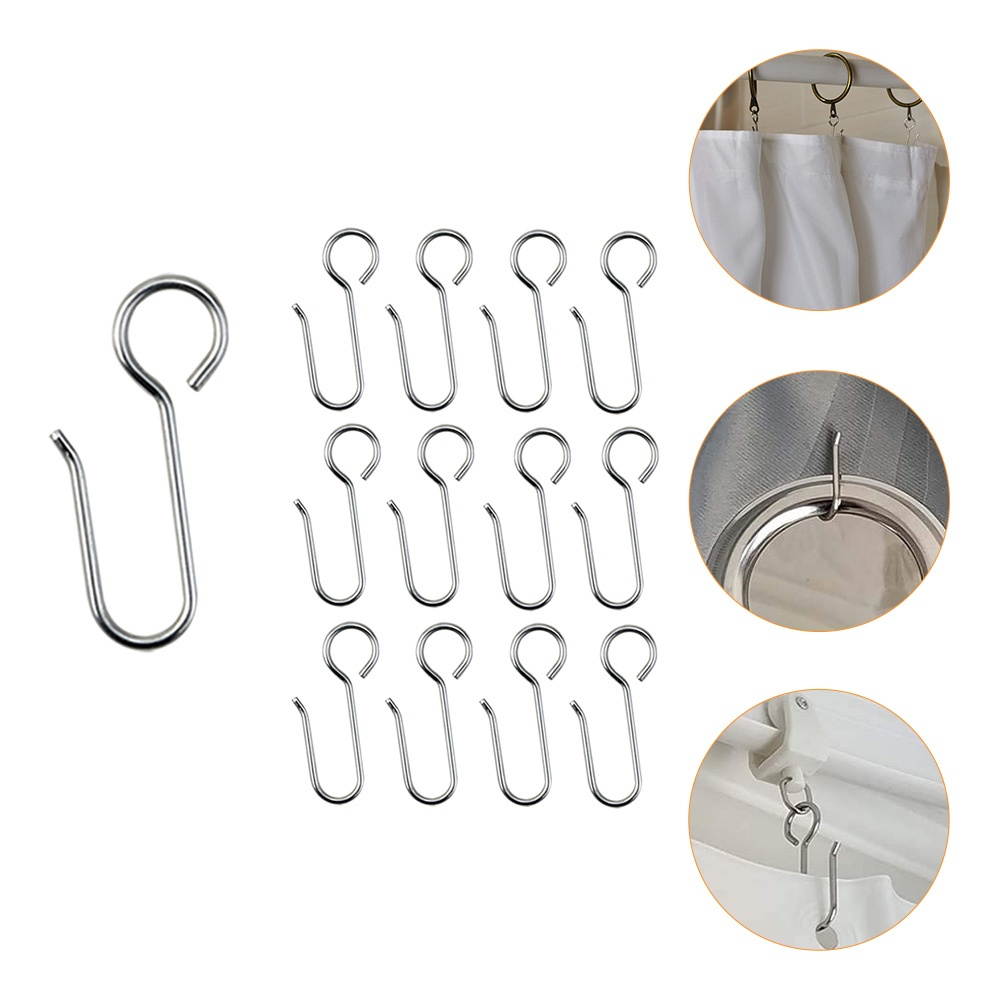 999666Newegg-reoetmall-US120Pcs Durable Practical Creative Simple Curtain Hooks Sunshade Curtain Hooks for Home