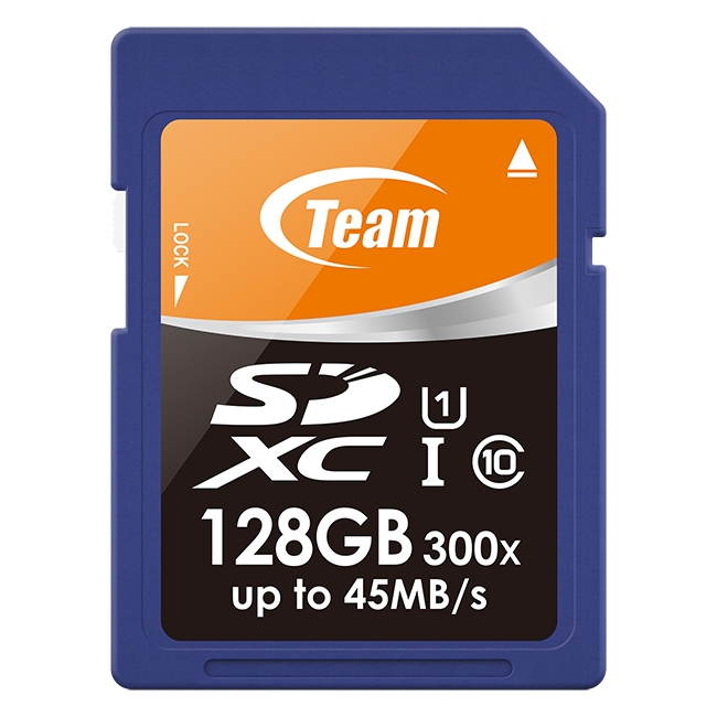 Team 128GB UHS-I SDXC CL10 Memory Card Model TSDXC128GUHS01