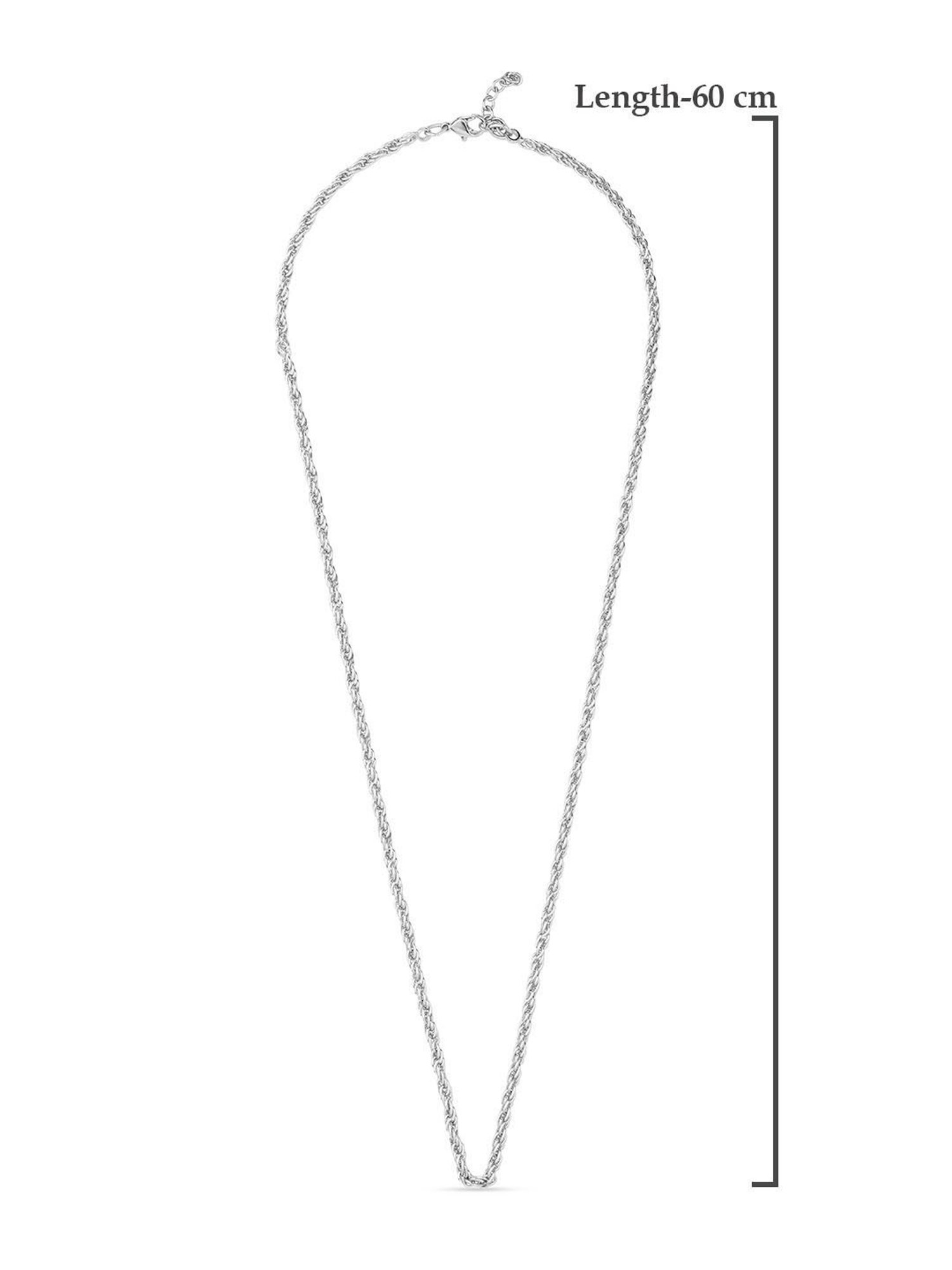 The Bro Code Silver-Plated Casual Necklace for Men