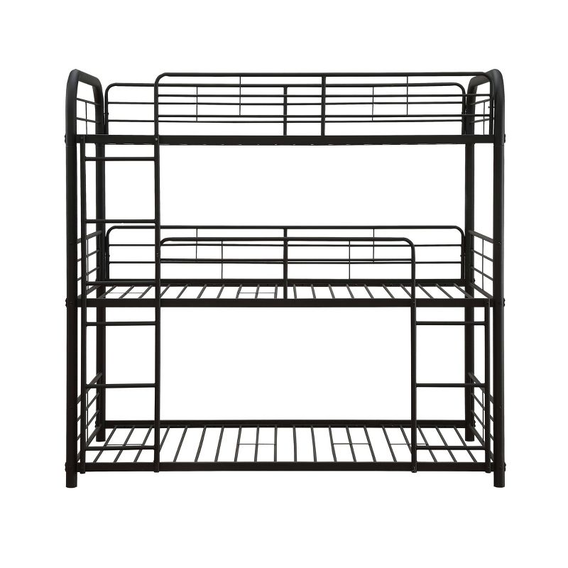 Twin Cairo Triple Bunk Bed Sandy Black - Acme Furniture