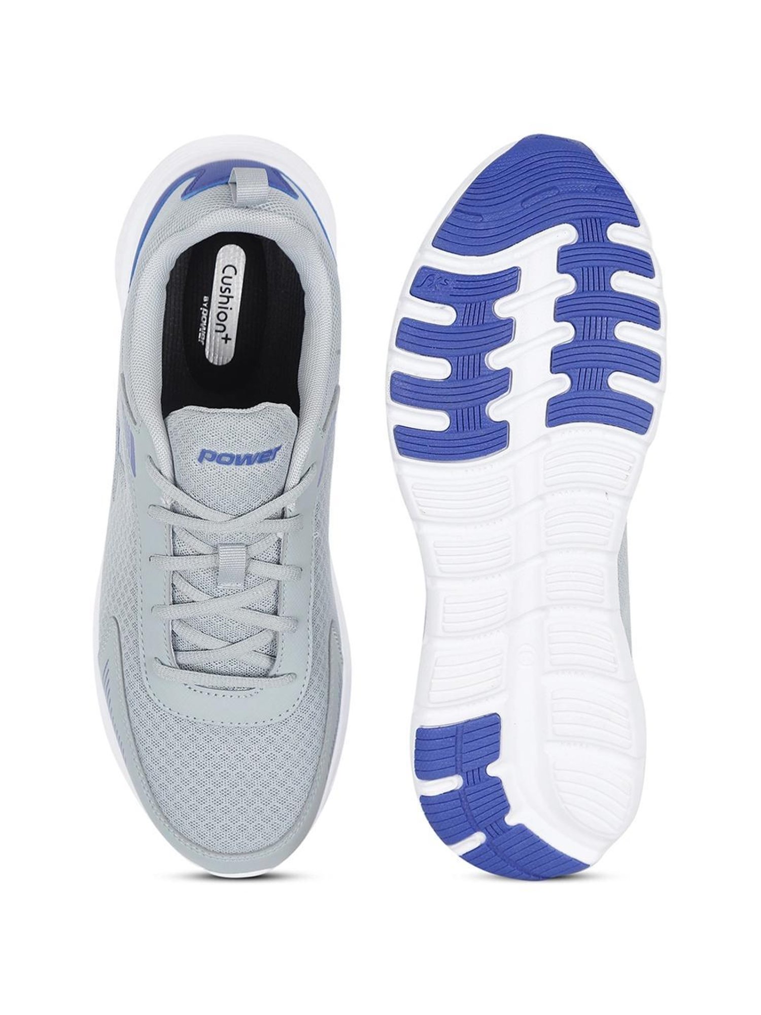 Power by Bata Men's WAVE BELMONTE Grey Running Shoes