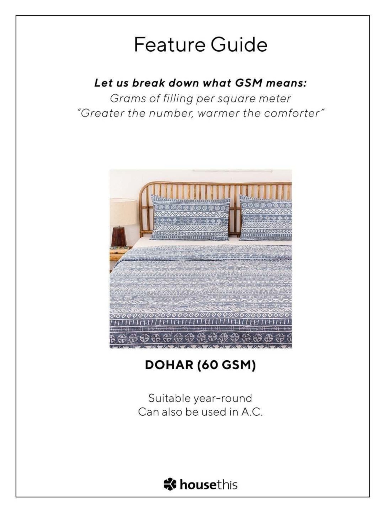 Haus & Kinder Cambric Floral Green & Yellow Cotton Single Reversible Dohar