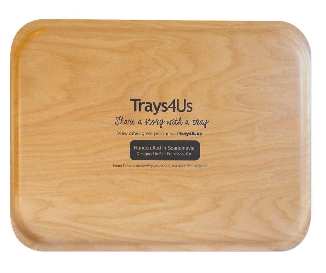 Trays4Us USA as Californians See It 1948 Vintage Map Birch Wood Veneer 16x12 inches (Large) TV/Serving Map Tray - 100+ Different Designs