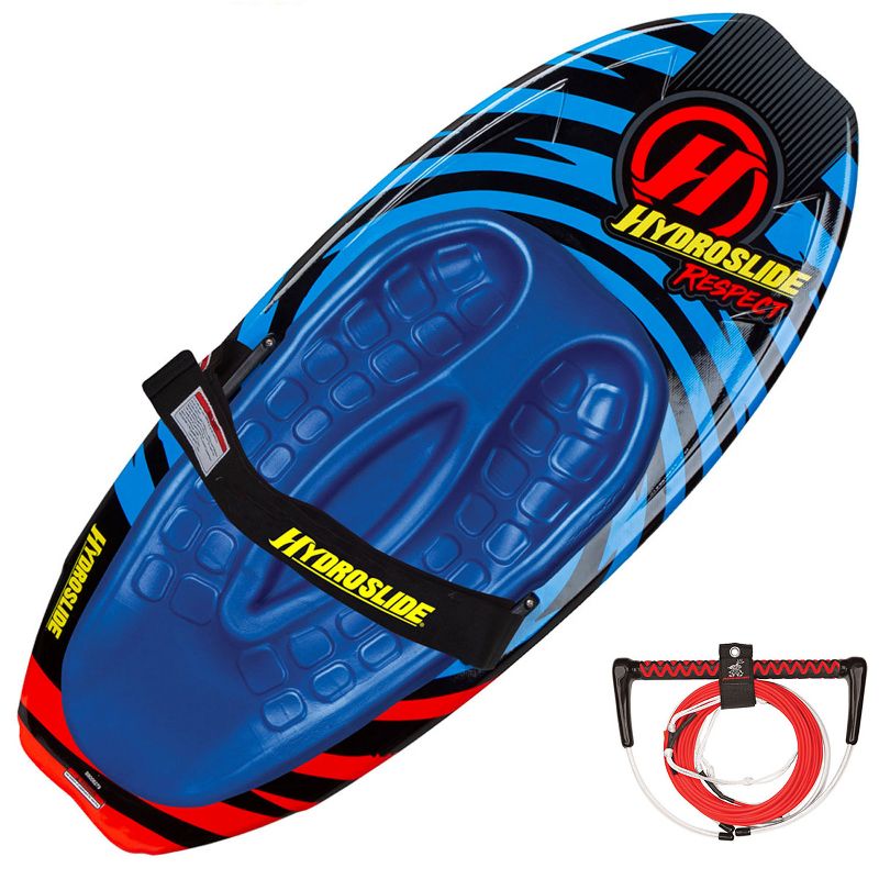 Hydroslide Respect Feathercore 52 Inch Tow Behind Kneeboard + 70 Foot Tow Rope