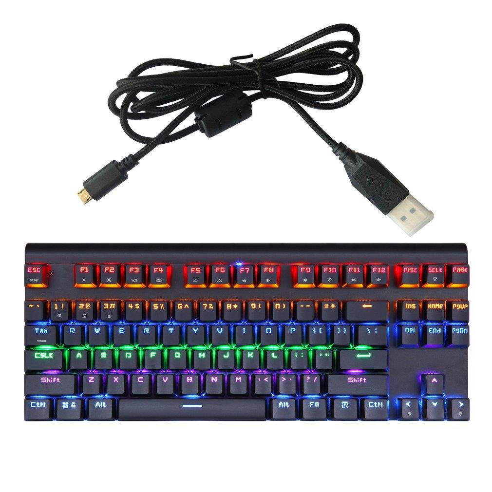 Motospeed Bluetooth Wired Mechanical Keyboard With 87 keys RGB Backlight