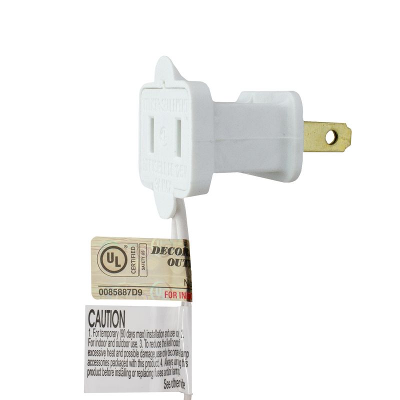 J. Hofert Co Set of 100 Green Everglow Icicle Christmas Lights, 6.6' White Wire