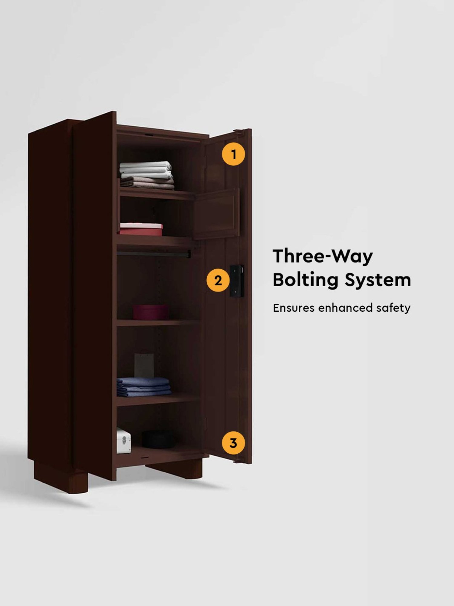 Home Basics 5 Dual Hook Chrome Plated Steel Over the Door Hanging Rack