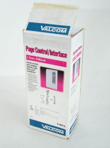 Valcom One-Zone Talkback Control Unit