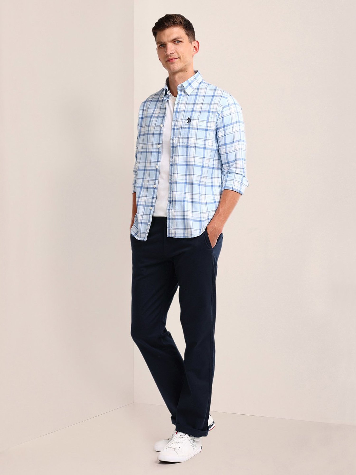 U.S. Polo Assn. Navy Regular Fit Chinos