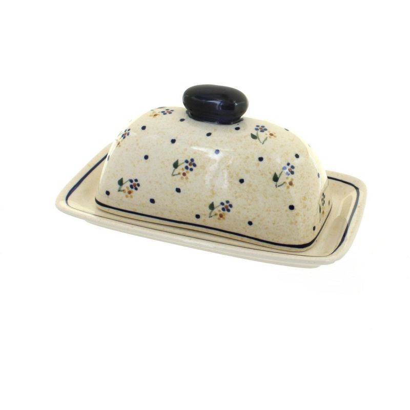 3R Studios Pressed Glass Butter Dish