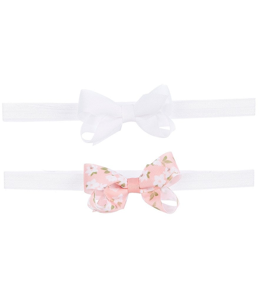 Starting Out Baby Girls 2-Pack Magnolia Bow Headbands