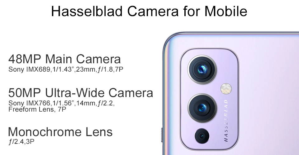 Global Rom Official Original New Oneplus 9 5G Cell Phone Snapdragon 888 6.55inch LTPO AMOLED 120Hz 8G/12G RAM 128G/256G ROM 50MP 65W Flash Charge  Unlocked International Model(GSM Only Not CDMA)