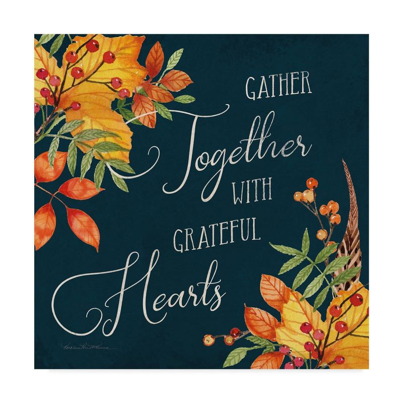 35" x 35" Autumn Splendor V by Kathleen Parr Mckenna - Trademark Fine Art