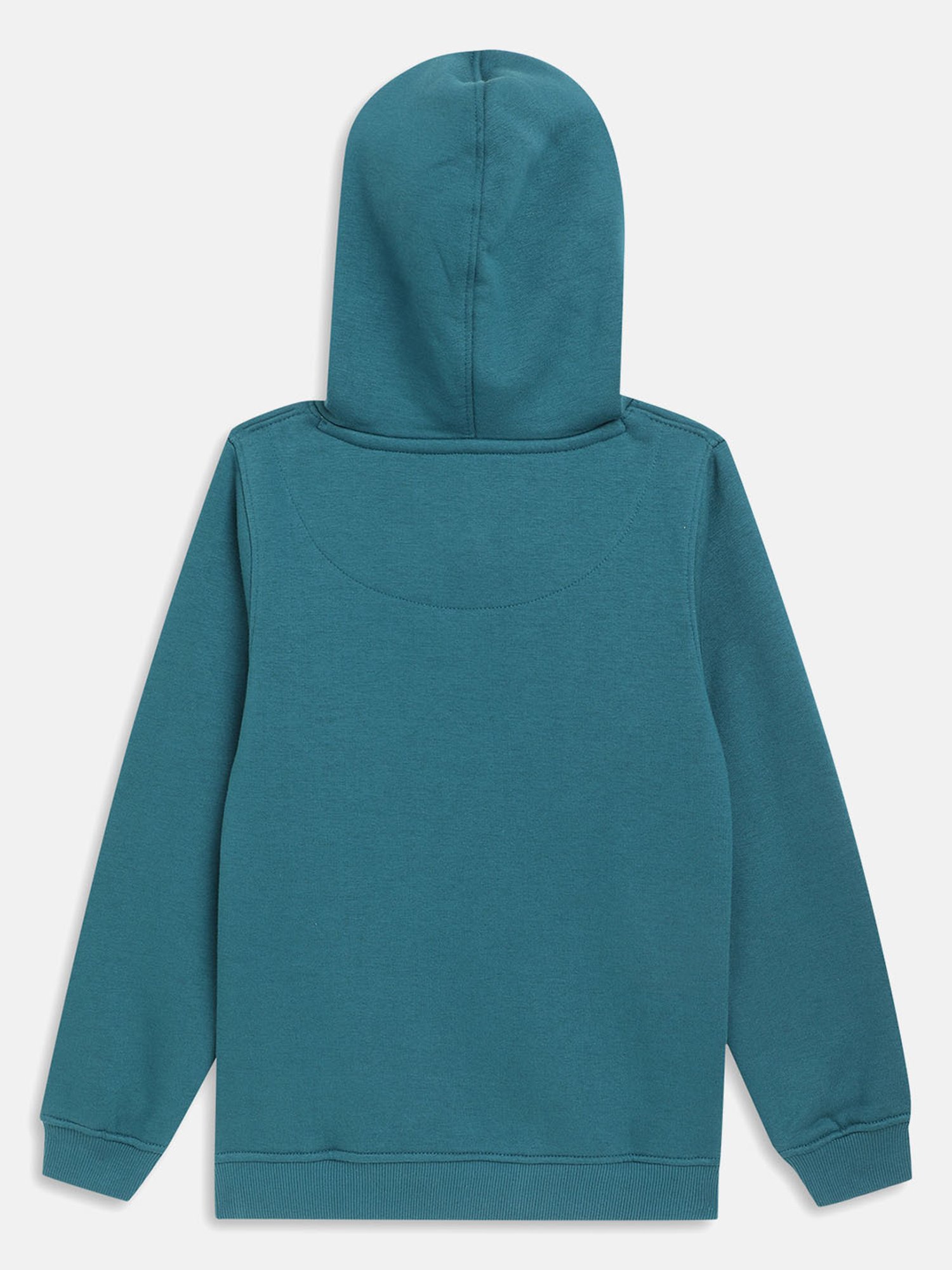METTLE Kids Blue Printed Full Sleeves Sweatshirt