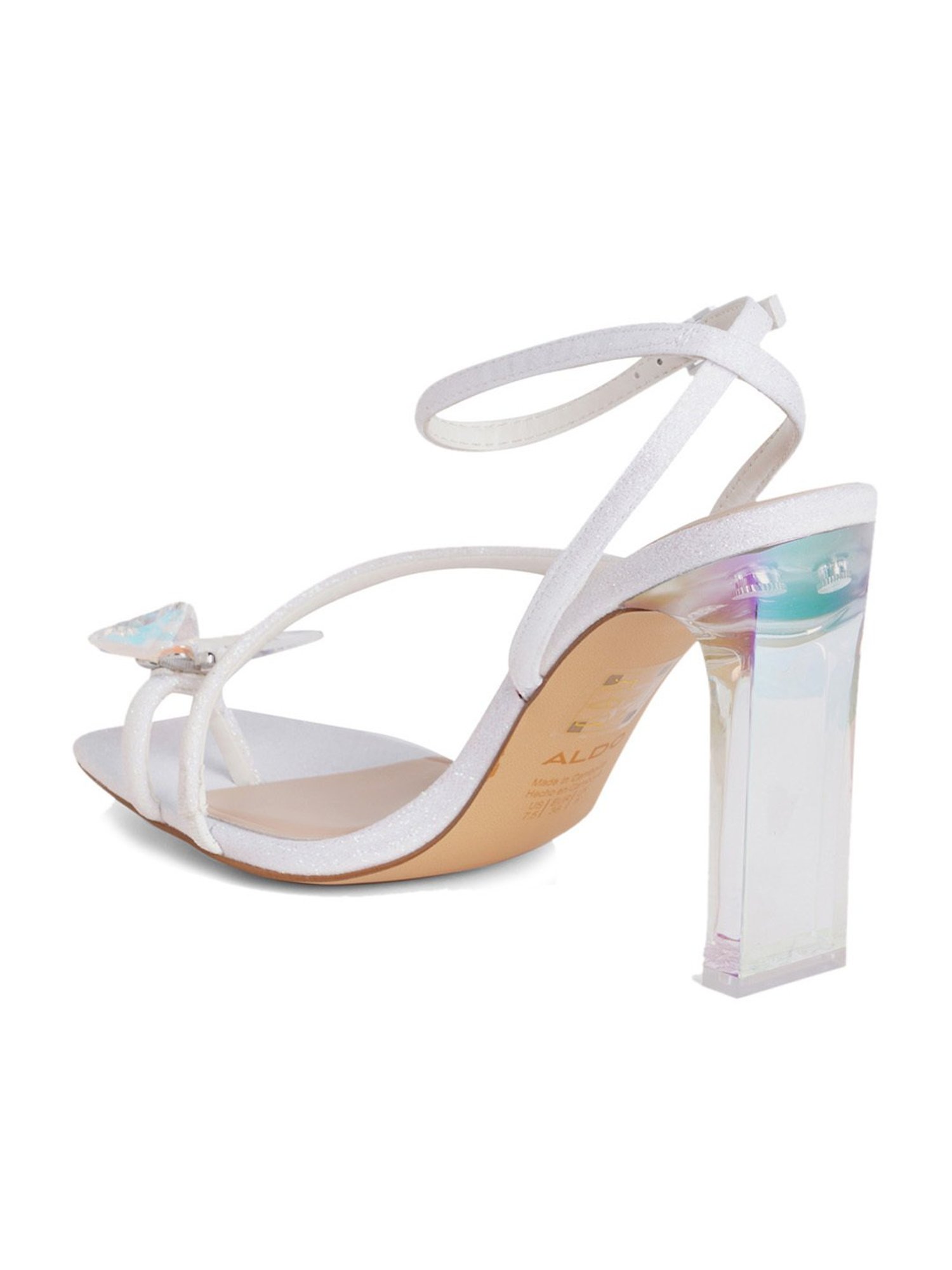 Aldo Women's White Toe Ring Sandals