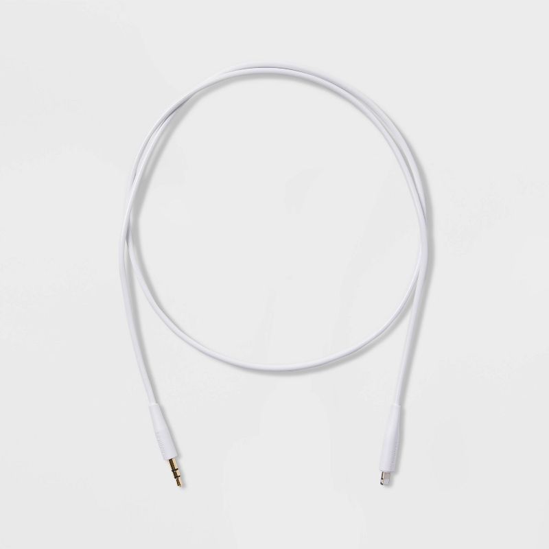 heyday™ 3' Lightning to Aux (M) Cable - White