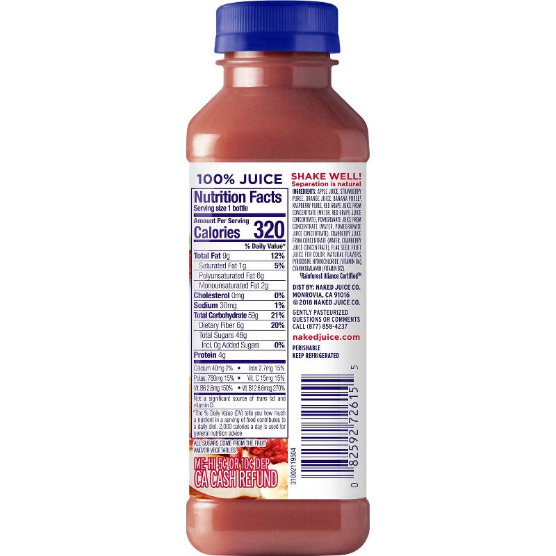 Naked Red Machine Juice Smoothie - 15.2 fl oz Bottle