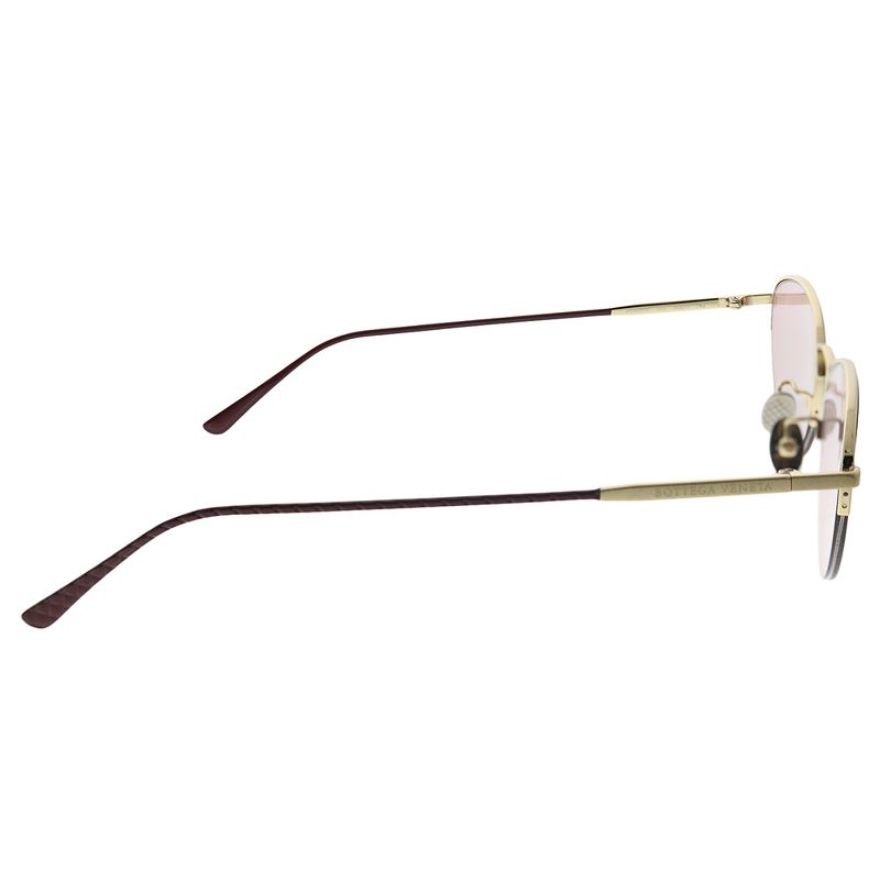 Bottega Veneta Fashion DNA BV 0245S 003 Womens Geometric Sunglasses Gold 60mm