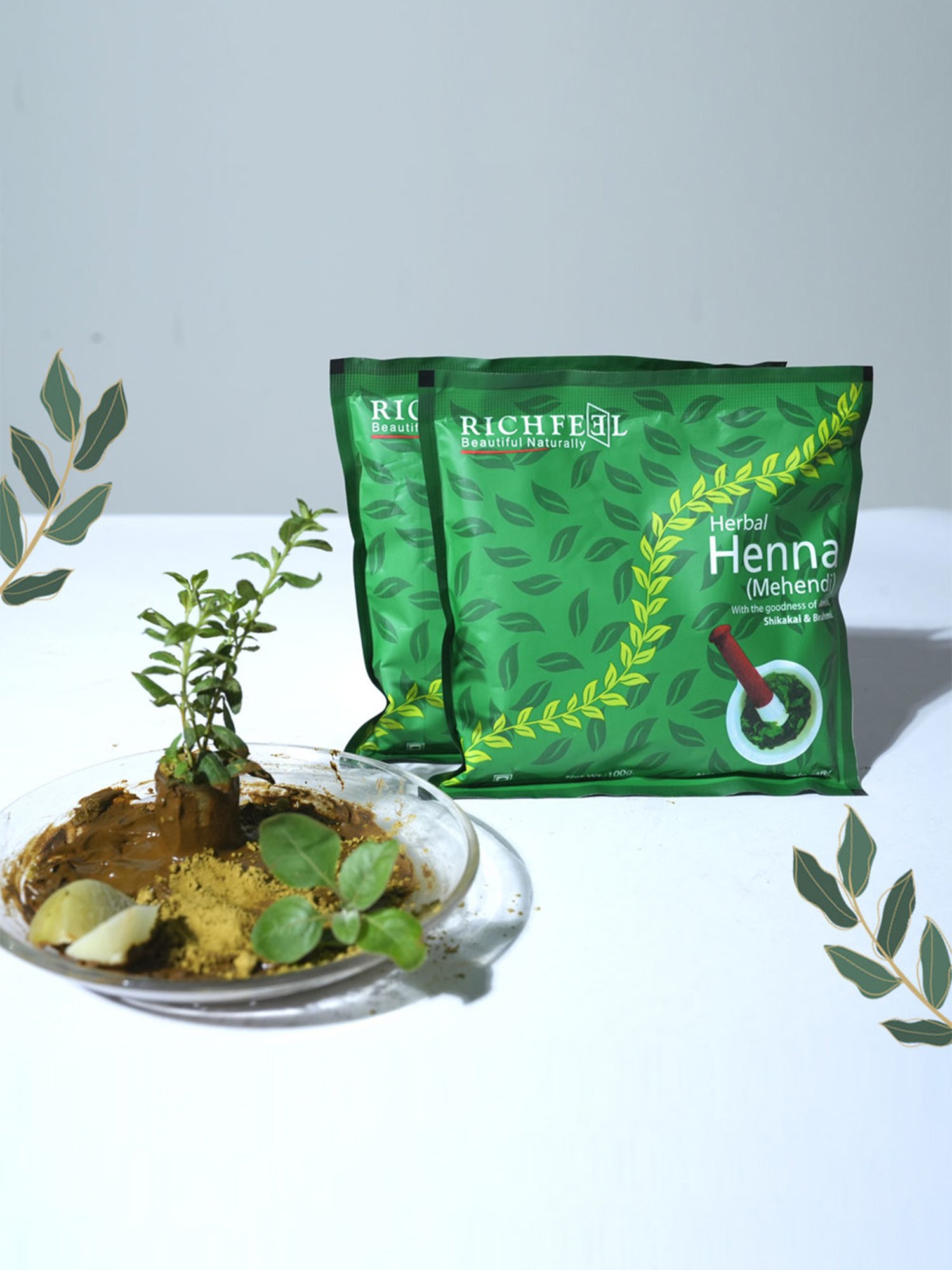 Richfeel Herbal Henna Mehendi - Pack of 6