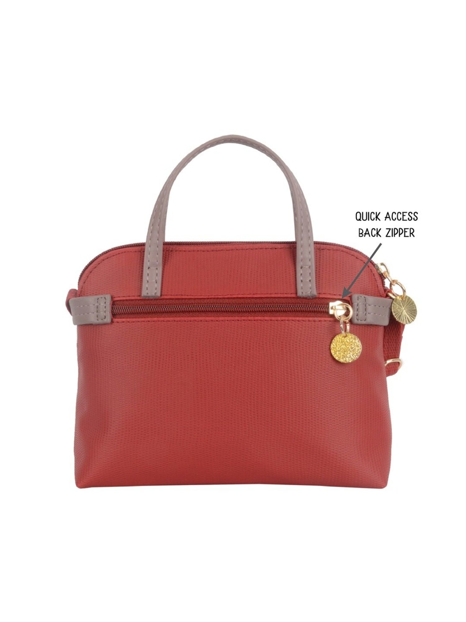 ZOUK Kashmir Blooms Classic Multicolor Printed Medium Handbag