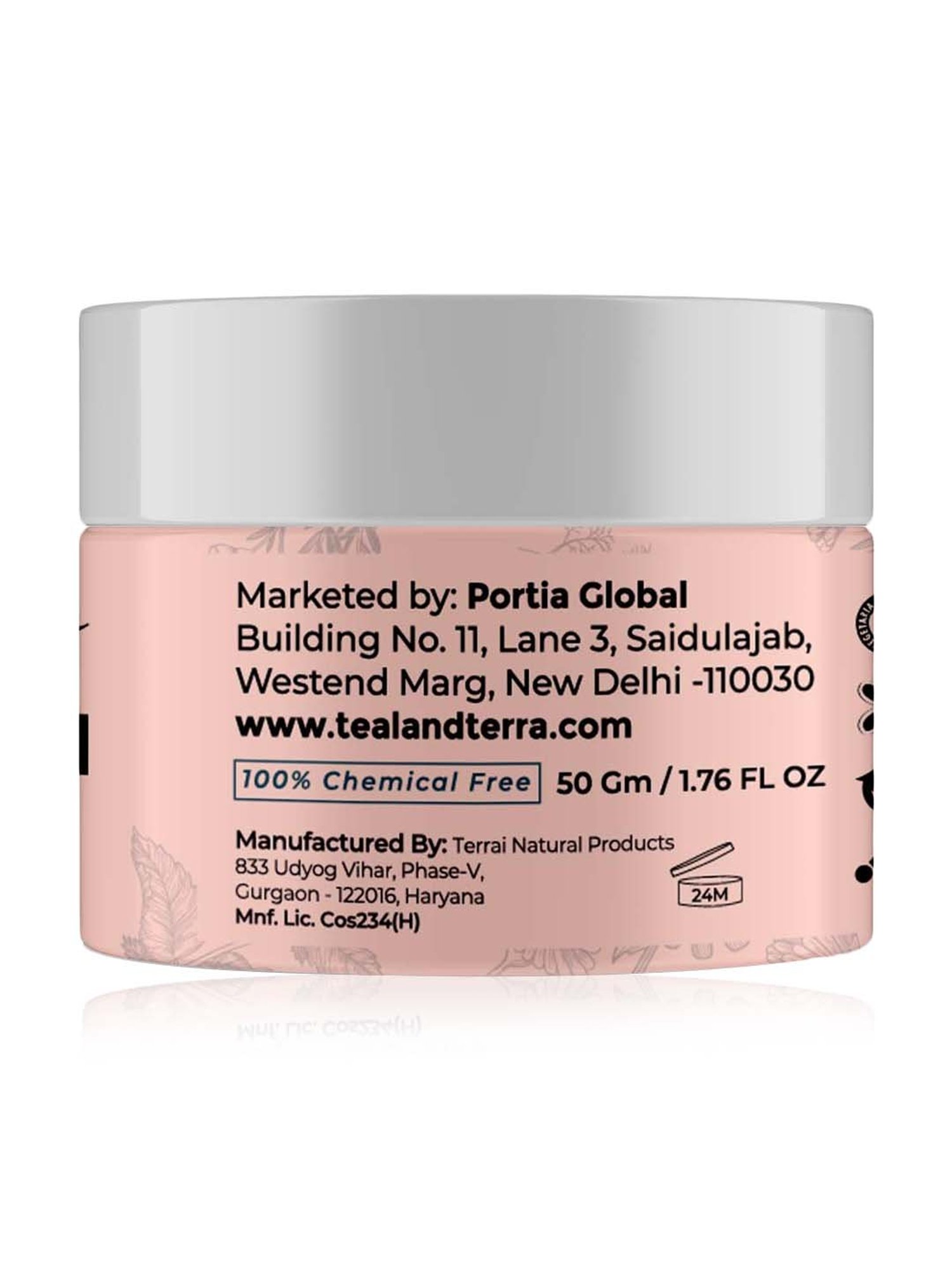 Teal & Terra Hydrating Face Cream with Argan Oil & Cocoa Butter - 50 gm