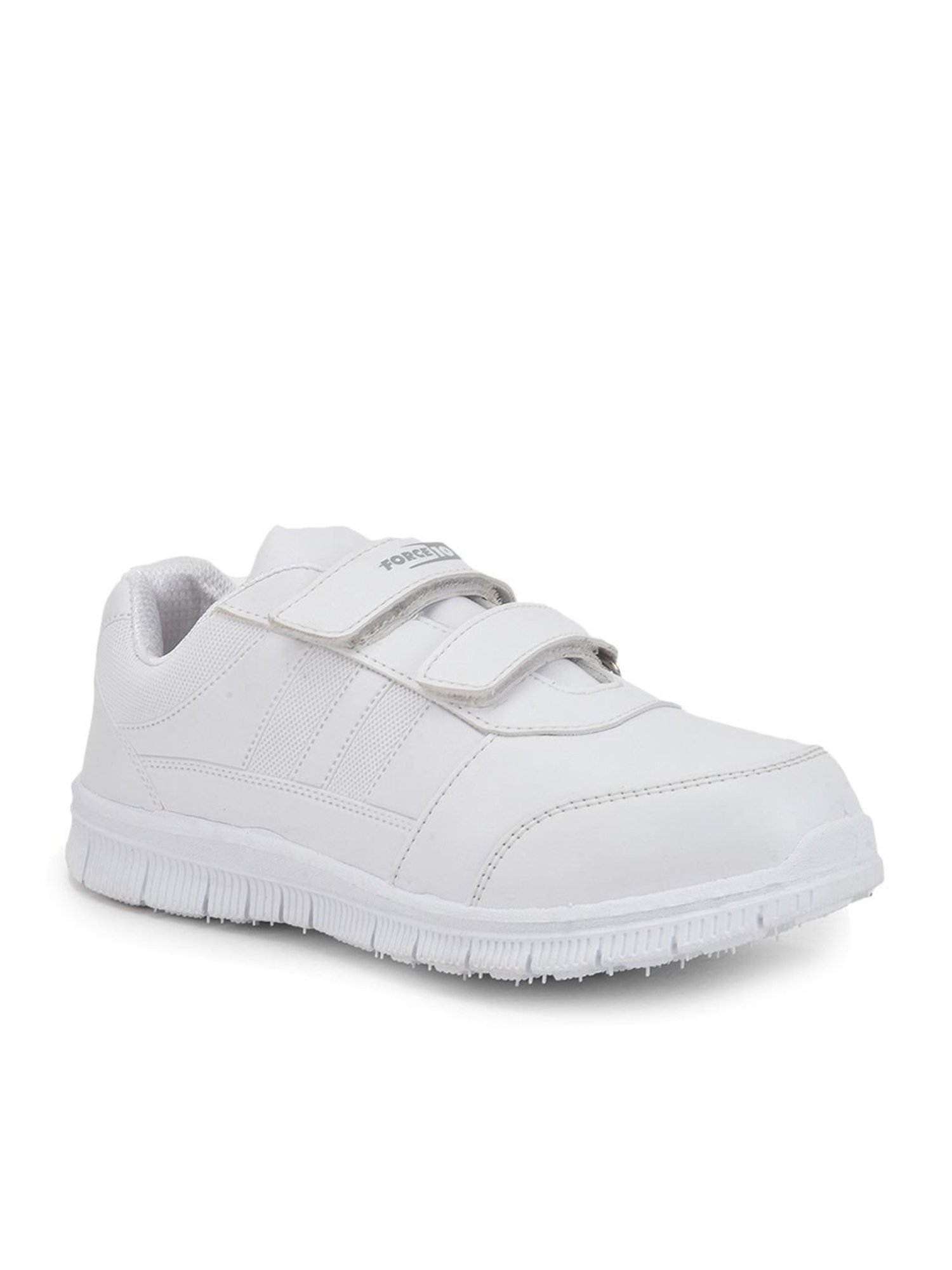Force10 By Liberty Kids White Velcro Shoes