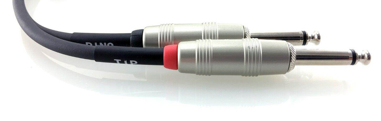 6ft Kirlin 3.5mm TRS Stereo Male Plug to Dual 1/4" TS Mono Male Noise-Free Cable