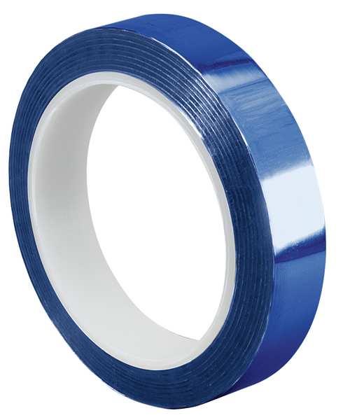 TAPECASE 15D346 Metalized Film Tape,Blue,1/2In x 72Yd