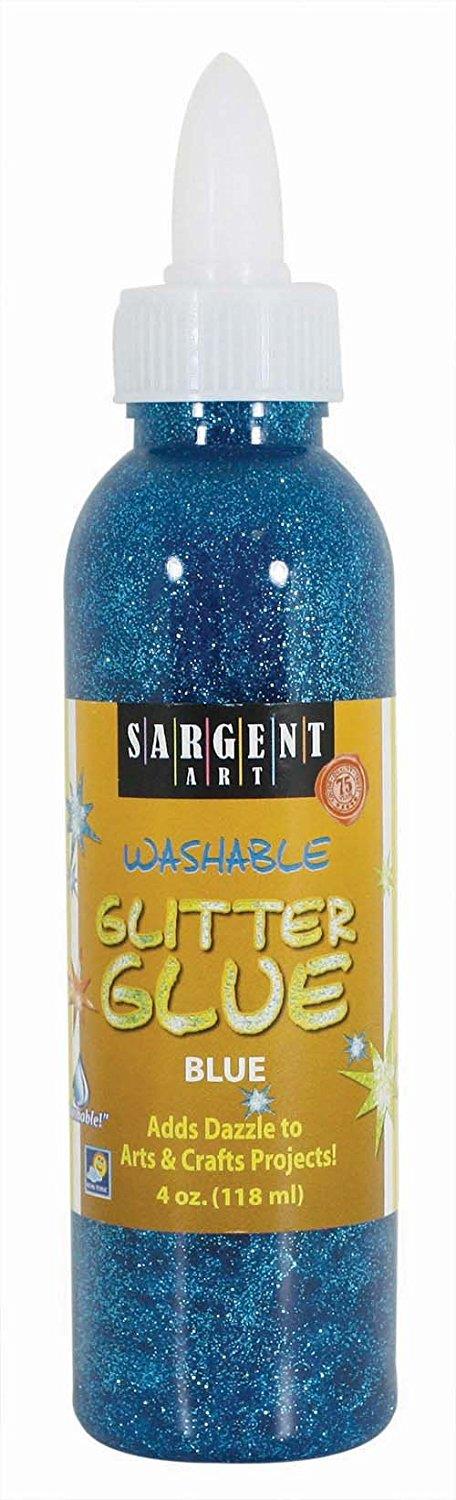 Sargent Art 221850 4Ounce Glitter Glue, Blue