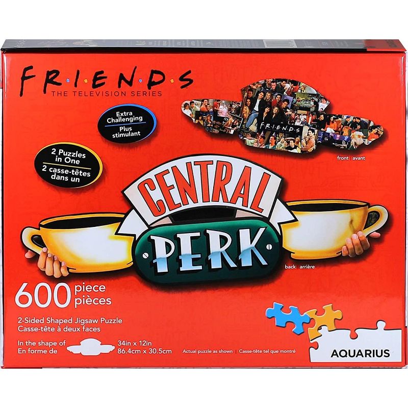 NMR Distribution Friends Central Perk & Collage 600 Piece 2 Sided Die Cut Jigsaw Puzzle